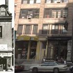 The corner of Broome and West Broadway (1935 and present day).